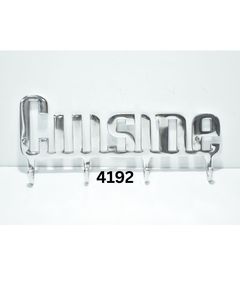 Gancho de Pared de Aluminio para Cocina Moderna, Organizador de Cocina de Metal Hecho a Mano, Gancho Decorativo con Palabras para Decoración del Hogar y Restaurantes - Product Image 2