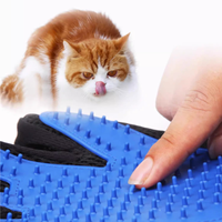 Gant de toilettage doux pour animaux de compagnie pour l'élimination des poils de chien et de chat