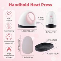 Mini Prensa Térmica Manual Industrial de Cama Plana, 3 Niveles de Temperatura Ajustables, para Sublimación, Transferencia, DIY, Camisetas