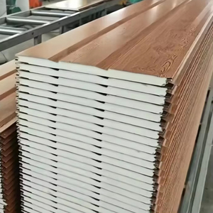 Mô hình thiết kế bên ngoài bức tường cách nhiệt khắc tấm trang trí ngoài trời <span class=keywords><strong>Polyurethane</strong></span> EPS Sandwich <span class=keywords><strong>Panel</strong></span> cho Nhà kho hội thảo - Product Image 2