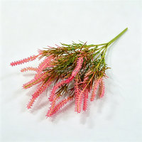 Tiges d'herbe artificielle en plastique L-125, 41 cm, résistantes aux UV, éco-responsables, en forme de pin, pour mariages et décoration intérieure, en vrac, souples