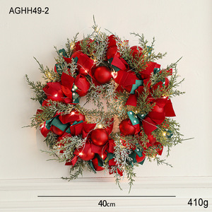 Guirlande <span class=keywords><strong>de</strong></span> <span class=keywords><strong>Noël</strong></span> classique pré-éclairée <span class=keywords><strong>de</strong></span> 40 cm avec éclairage LED stable, guirlande <span class=keywords><strong>lumineuse</strong></span> pour la décoration intérieure et extérieure <span class=keywords><strong>de</strong></span> la maison - Product Image 5