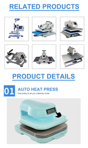 Factory Direct Sale Cheap 15X15 Automatic Women Mini <b>Heat</b> Press Machine T-shirt Printing CH2352 Mini <b>Heat</b> Press Machine - Product Image 4