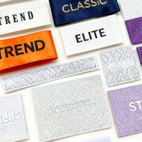 Étiquettes de vêtements tissées personnalisées autocollantes pour vêtements, jeans, étiquettes de marque privée, écologiques, lavables, gravure de vêtements