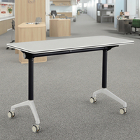 Portable étudiant Table pliante pas cher moderne bureau robuste en plastique fabriqué en Chine Construction pour salle de classe maison école métal