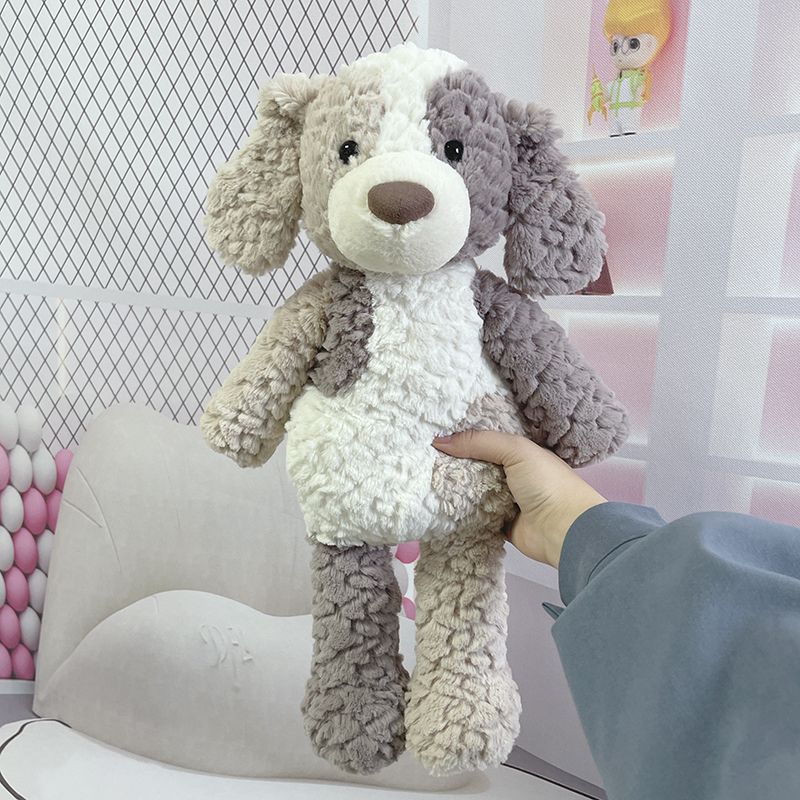 Coque en peau de chien à blocs de couleurs en relief de 45 cm