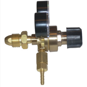 ตัวควบคุมแรงดันก๊าซอาร์กอน CO2 รุ่น CGA580 แบบสองเกจ สำหรับเชื่อม MIG TIG - Product Image 3