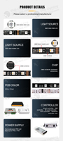 Bande LED programmable DMX RGB RGBW 5V 12V 24V DMX512 UCS512B UCS512C UCS512H4L IC bande lumineuse LED Pixel couleur