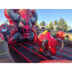 Carnival <strong>Games</strong> Inflatable Toro Mecanico Inflatable Crazy Rodeo <strong>Bull</strong> Riding <strong>Games</strong> Mechanical <strong>Red</strong> <strong>Bull</strong> Ride for Kids and Adults - Product Image 5