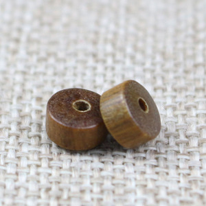 ลูกปัดไม้จันทน์เขียวอาร์เจนตินา 4x7 มม. ทรงกลม สำหรับทำเครื่องประดับ DIY อุปกรณ์งานฝีมือ - Product Image 3