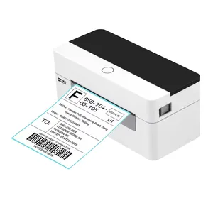 Etiqueta térmica Mini impressora de 4 polegadas de alto desempenho, impressão transparente, envio expresso e etiqueta de preço, interfaces USB