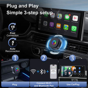 Spovan Portable Mini Wired Become Wireless Carplay <span class=keywords><strong>Android</strong></span> Auto Usb Tipo C 2 en 1 <span class=keywords><strong>Car</strong></span> Play Adapter para coche - Product Image 5