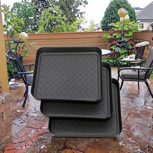 Lot de 3 plateaux à chaussures modernes en plastique, type sur pied, multifonctionnels, étanches, de haute qualité, pour rangement individuel – Offre spéciale - Product Image 3