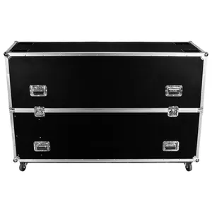 Professional Wholesale Road Flight Case Utility Case Trade Show Storage Flat Screen Monitor flight case with Casters