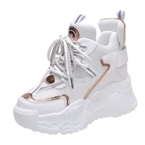 Pepe Browne Zapatos De Mujer Plataforma Custom Platform Shoes Women Chunky Sneakers High Platform Sneakers PU Mesh Shoes CN;ZHE