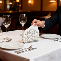 Support de serviettes en métal moderne avec cristaux, doré, vertical, pour serviettes de table, décoration de cuisine, salle à manger, salle de bain