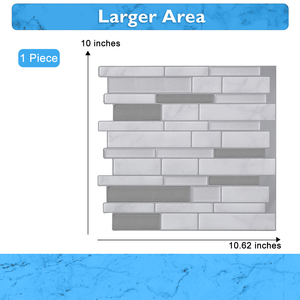 Résistant aux rayures longue bande marbre métro 1.2mm épaisseur peler et coller vinyle dosseret carreaux muraux <span class=keywords><strong>facile</strong></span> à bricoler - Product Image 6