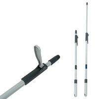 Perche télescopique légère en aluminium 88,5-130 cm, multi-usages, pour le nettoyage domestique et automobile