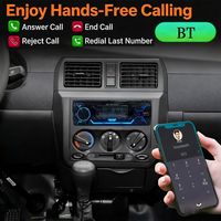 Amplificador Estéreo Hi-Fi para Auto, Reproductor MP3 con USB/Transmisor FM, Control Remoto, Cable ISO y 1 Año de Garantía