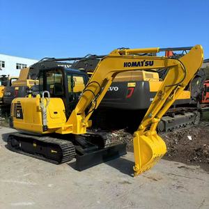 รถขุดขนาดเล็ก Komatsu PC56-7 มือสองจากญี่ปุ่นแท้ น้ำหนัก 5.3 ตัน พร้อมใบมีดดันดิน สำหรับงานก่อสร้างในฟาร์มและเทศบาล - Product Image 5