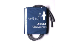 Brassard BP de cuisse adulte réutilisable bleu 46-66cm manchette NIBP à double <span class=keywords><strong>tube</strong></span> avec qualité ISO non invasive pour les tubes de test sanguin d'obésité - Product Image 6