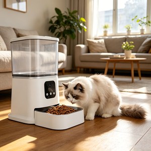 Indoor Daily Use <b>Automatic</b> Pet Feeder Automatische Voerbak Voice Reminder Smart Pet Feeder Easy Assemble Pet Bowls & Feeders - Product Image 1