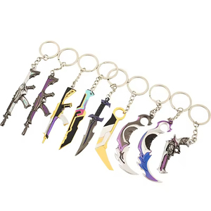 Elera moda Valorant juego juguetes saqueo impresión Mob M4 garra <span class=keywords><strong>cuchillo</strong></span> completo Metal modelo luz llavero colgante - Product Image 1
