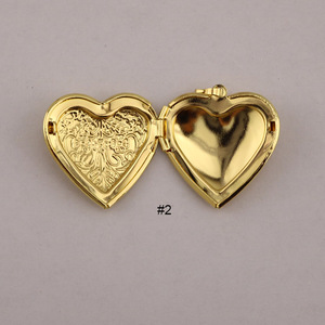 CZ8777 oro placcato in stile Vintage 18k motivo a fiocco di fiori ovale cuore rotondo Allah segreto messaggio <span class=keywords><strong>libro</strong></span> foto ciondolo foto medaglione - Product Image 3