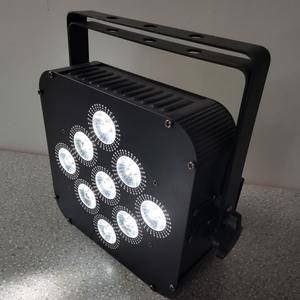 Projecteur LED sans fil professionnel avec batterie, design plat, éclairage de scène, compatible avec le contrôle DMX pour les systèmes d'éclairage - Product Image 3