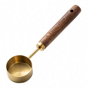 Cuchara Medidora de 15 ml para Cocina, Ingredientes de Repostería, Leche en Polvo, Granos de Café, con Mango de Madera - Product Image 1