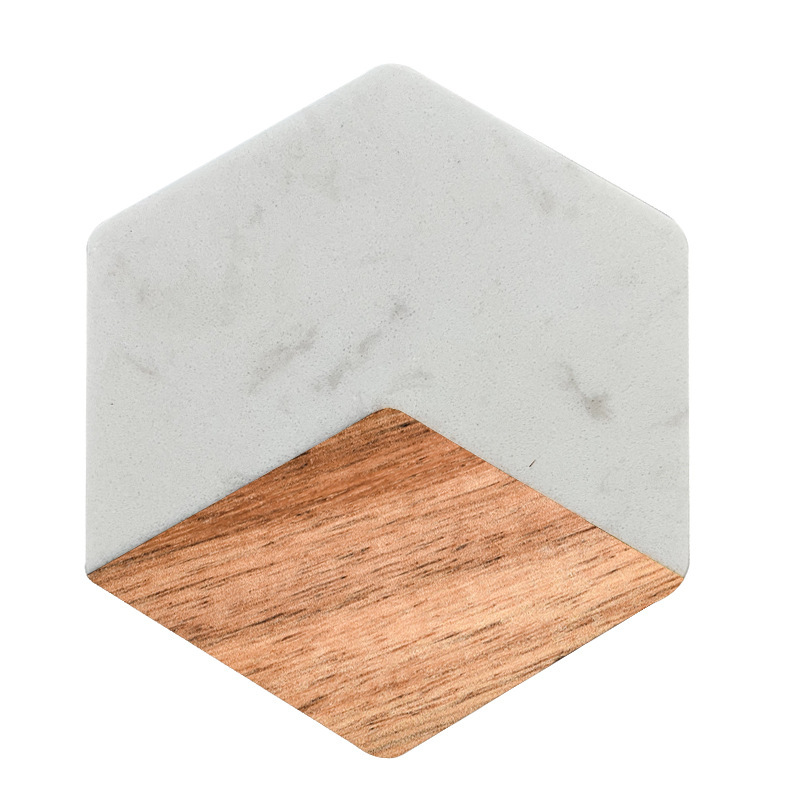 Hexagone-1/5 blanc
