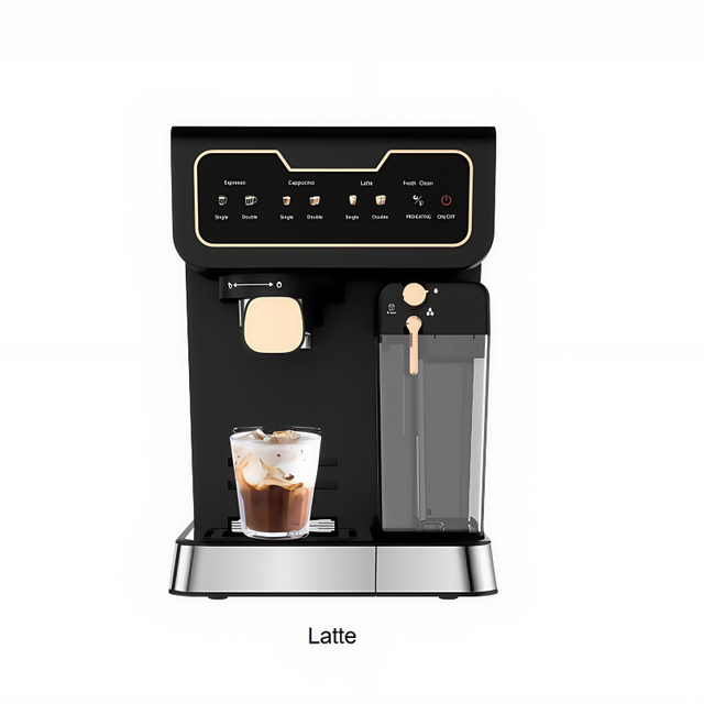 Italian Home Office Espresso Machine Semi-Automatic with Steam Milk Foam Compliant with European and American Regulations