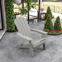 Chaise Adirondack au design moderne en panneau de bois de style pour cour d'hôtel ou hôpital en gros de Chine