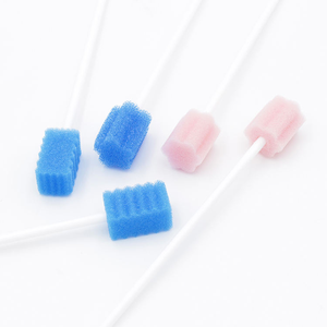 Spugna colorata per la pulizia della bocca con tampone orale in schiuma rosa verde giallo blu spugna per denti - Product Image 5