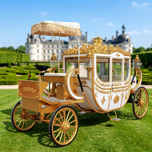 Chariot de Mariage Électrique de Haute Qualité, Type Calèche Royale, Traîné par des Chevaux, Chariot de Mariage Cendrillon - Product Image 1