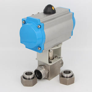 Válvula de Bola Soldada Neumática de Alta Presión de Acero Inoxidable 304 Q661F-16P, Rosca Interna, Doble Acción, Válvula de Cierre - Product Image 5