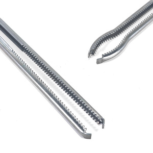 Penggong Stainless Steel Serrated Trash Tongs Heavy Duty Curved And Straight For Seafood Tools - Product Image 1