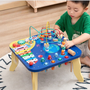 Table de jeu multifonctionnelle, <span class=keywords><strong>jouet</strong></span> d'enseignement cognitif pour la petite enfance, table de jeu d'intelligence pour <span class=keywords><strong>piano</strong></span> à huit tons - Product Image 5