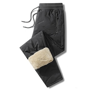 Pantalons décontractés d'hiver pour hommes taille haute en <span class=keywords><strong>laine</strong></span> épaisse <span class=keywords><strong>et</strong></span> <span class=keywords><strong>laine</strong></span> d'agneau coupe-vent <span class=keywords><strong>et</strong></span> chauds pantalons de sport polyvalents <span class=keywords><strong>et</strong></span> surdimensionnés - Product Image 3