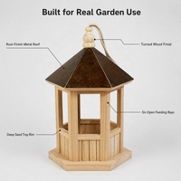 Nichoir extérieur en bois personnalisé pour oiseaux – Abri et cage en bois pour oiseaux – Maison en bois pour oiseaux