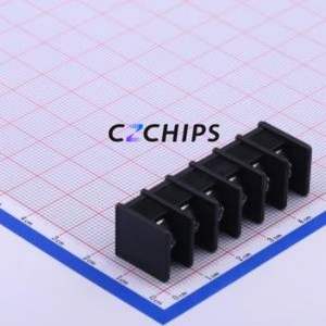 DBT30C-7.62-6P-BK-P Barrier Terminal Block Through hole Component (THT),P=7.62mm Connector Two Sides 7.62mm 1x6P Straight Pin - Product Image 2