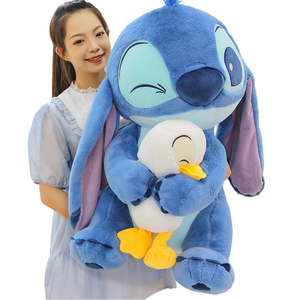 Peluche Gigante di <span class=keywords><strong>Stitch</strong></span> con Pupazzo Anatra, Giocattolo Morbidissimo Anti-Stress, Celebrità di Internet - Product Image 1