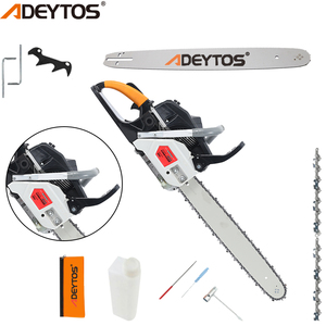 Motosierra Industrial de Alta Calidad ADEYTOS, Cadena de 20 Pulgadas, Motor de Gasolina de 2800W y 58cc, Arranque Fácil, Máquina para Cortar Madera - Product Image 3
