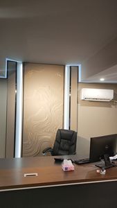 جودة عالية ديكور المنزل 3D الجلود نحت متوهجة لوحة الحائط الخلفية - Product Image 5