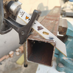 Lame de scie <span class=keywords><strong>sabre</strong></span> bi-métallique Premium 10TPI 6 pouces, coupe super rapide, soudée au <span class=keywords><strong>laser</strong></span>, pressée à chaud, pour tuyaux en acier allié blanc et clous en bois - Product Image 6