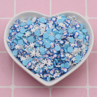 500g/Lot Mélange de confettis en argile en forme de cœurs, poussins et pois pour loisirs créatifs et accessoires pour gobelets shaker