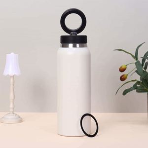 316 Stainless Steel Insulated Water Bottle Pop-Up Lid Portable Thermal Bottle <b>Large</b> Capacity Food Grade Travel <b>Mug</b> - Product Image 2