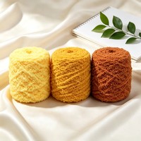 Pelote de fil en coton nuage doux et moelleux pour tricot et crochet, idéale pour sacs, poupées, chapeaux, écharpes faits main, plusieurs couleurs unies