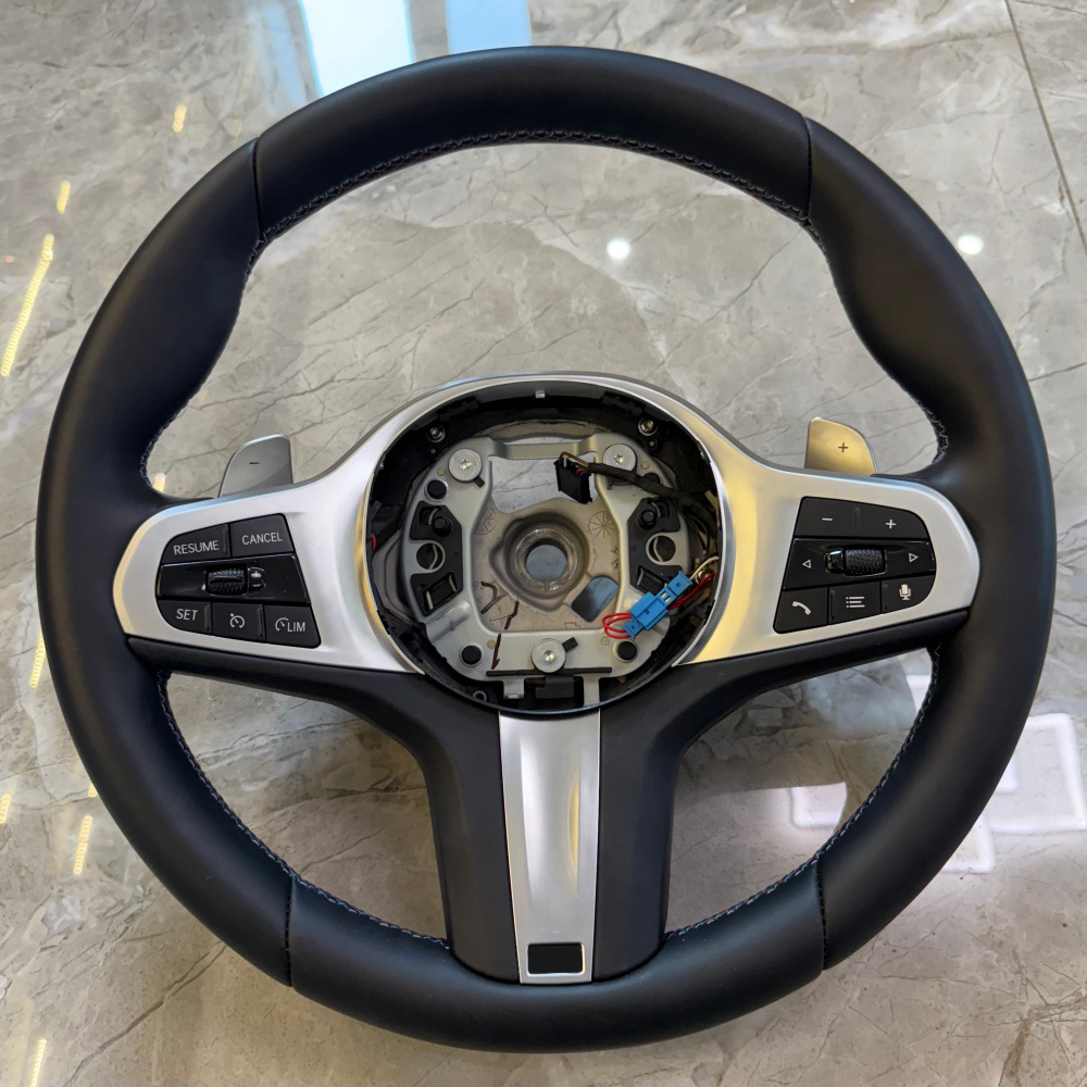 Anti Slip Leather Car Steering Wheel (BMW Fitment), photo 3