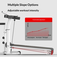 Tapis de course manuel pliable en PVC non électrique pour usage domestique avec plateau amortissant, fonctionnement silencieux et programmes d'exercices